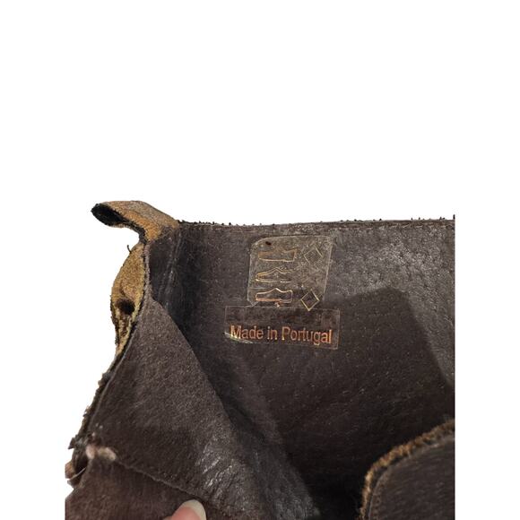 Womens Unity in Diversity Brown Velvet Floral Lace Up Boots Sz 37 7 Portugal - Picture 9 of 10